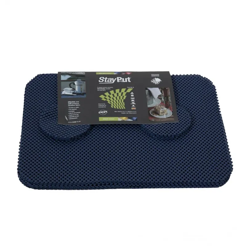 Anti-slip placemat en onderzetter set - donkerblauw PR61703-5 - Premium skincare product