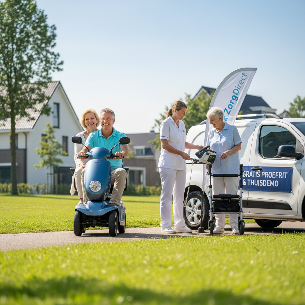 Gratis Scootmobiel Proefrit & Thuisdemo Zorgproducten