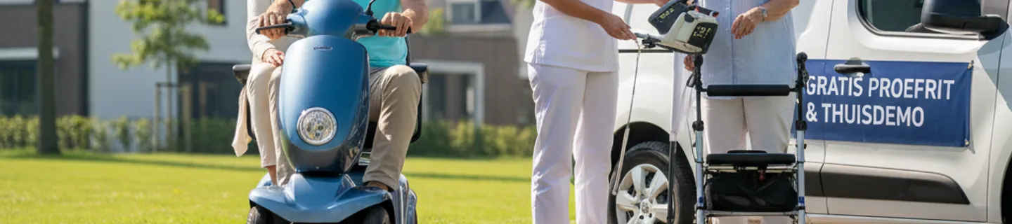 Gratis Scootmobiel Proefrit & Thuisdemo Zorgproducten