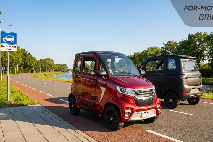 Waar mag een brommobiel rijden?
