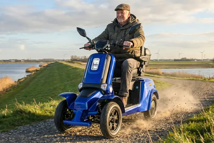 Ontdek de Snelste Scootmobiel: Kracht, Comfort en 45 km/u Snelheid