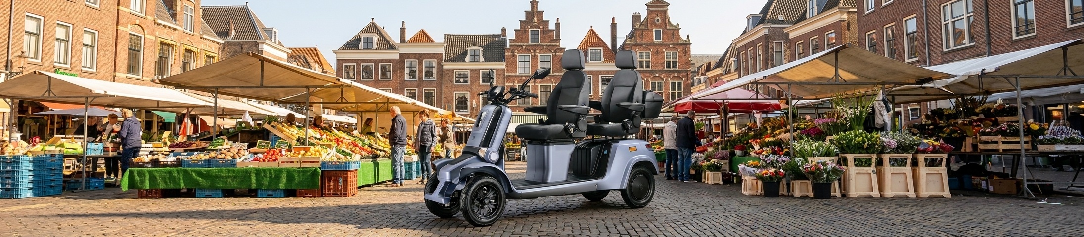 Scootmobiel Transvaalkwartier en Groente- en Fruitmarkt Den Haag