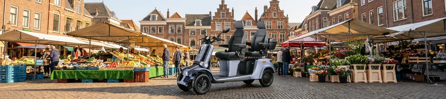 Scootmobiel Transvaalkwartier en Groente- en Fruitmarkt Den Haag